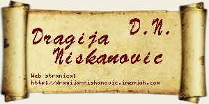 Dragija Niškanović vizit kartica